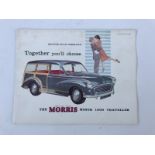 A Morris Minor 1000 Traveller sales brochure, publication no. H&E6094.