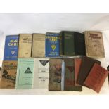 A collection of assorted motoring related volumes to include the Encyclopedia of Motoring by Mecredy