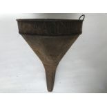 An Anglo American Oil Company Limited circular conical funnel.