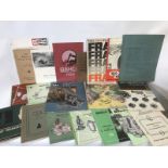 A large quantity of motoring literature/brochures and booklets to include Bosch and Lucas etc.