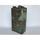 A rare and early Duckham's Adcol NP (New Process) Motor Oil rectangular can.