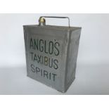 An Anglo's Taxibus Spirit two gallon petrol can with original brass cap.