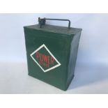 A Power Ethyl two gallon petrol can with plain brass cap.