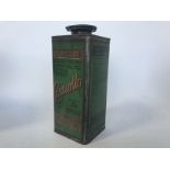 A Wakefield Castrollo Upper Cylindrical Lubricant square quart can.