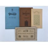 Four assorted handbooks/brochures including one for a Delaunay Belleville 1911.