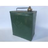 A rare Eckrol two gallon petrol can with stepped brass cap.