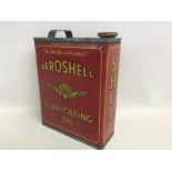 An Aeroshell Lubricating Oil gallon can, in excellent condition.