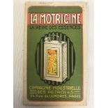 A Huile Motrix/La Motricine of Paris note booklet depicting French Motor Oil tins/cans.