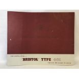 A Bristol 401 sales brochure.