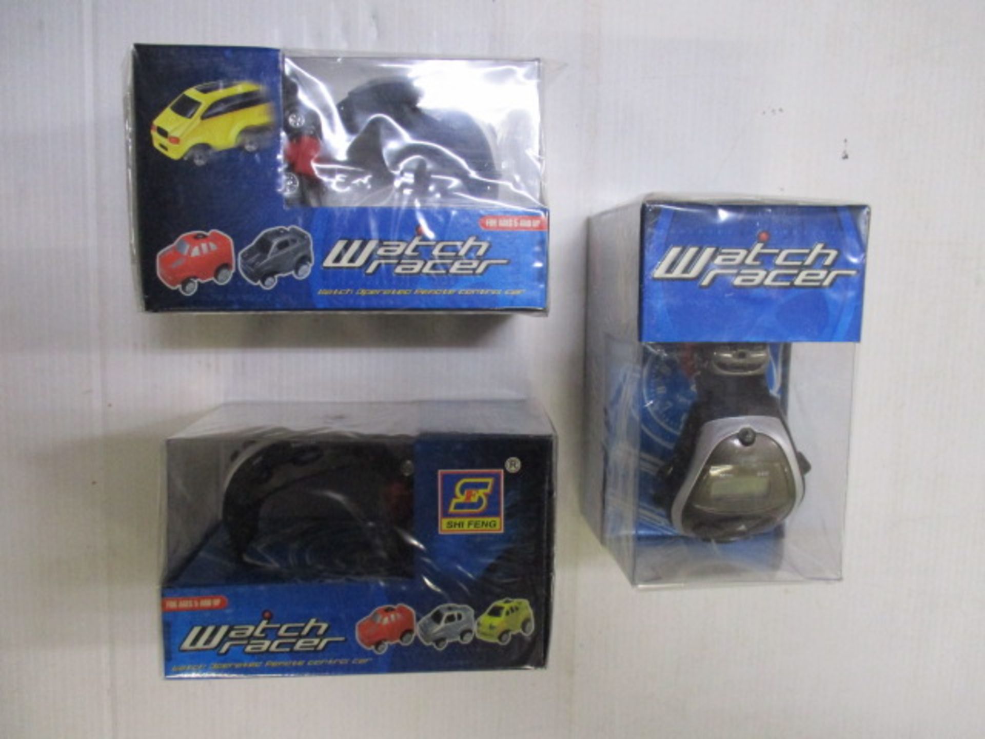 New and sealed Remote control watch racer 3pcs in lot assorted colours