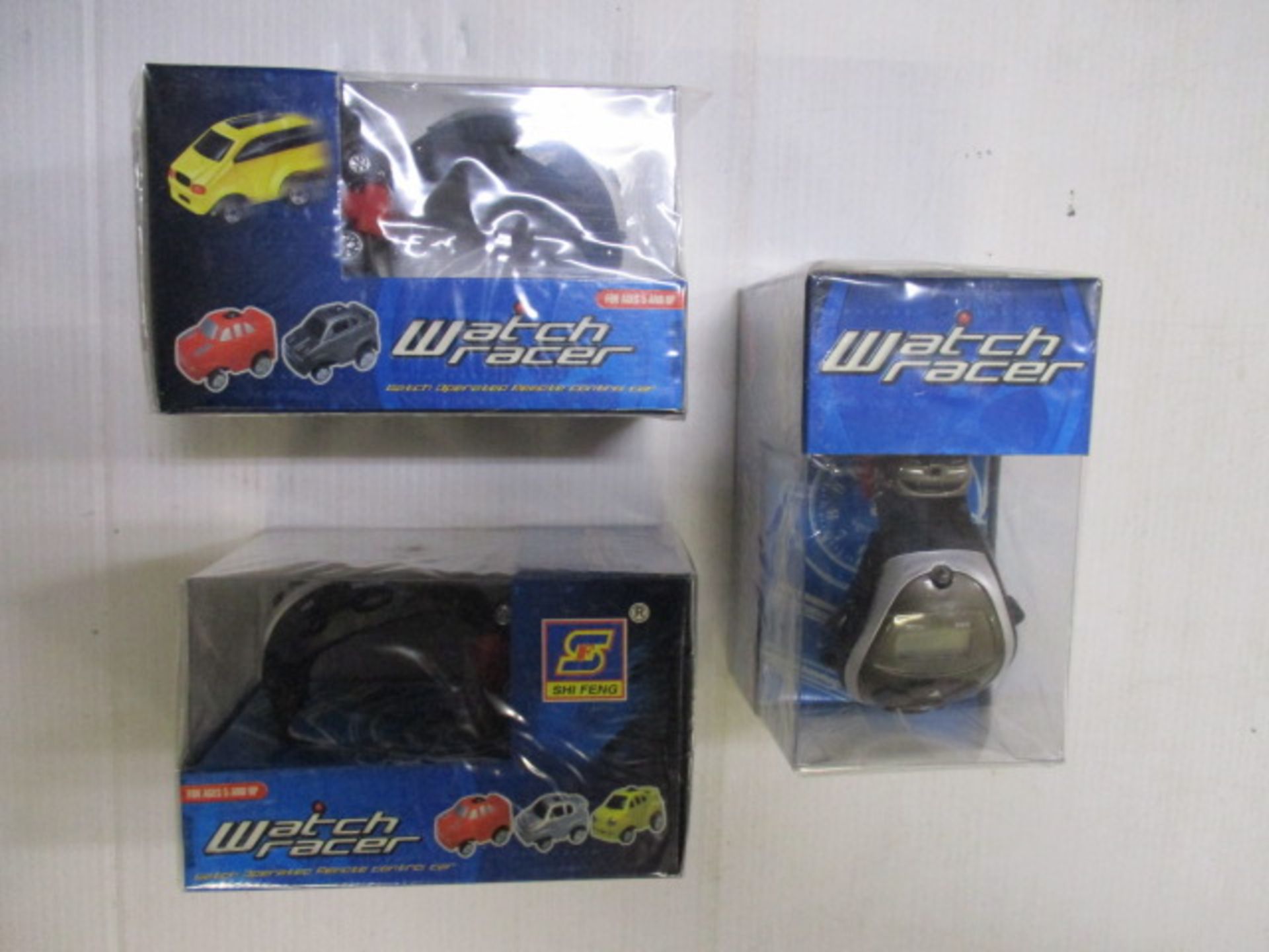 New and sealed Remote control watch racer 3pcs in lot assorted colours