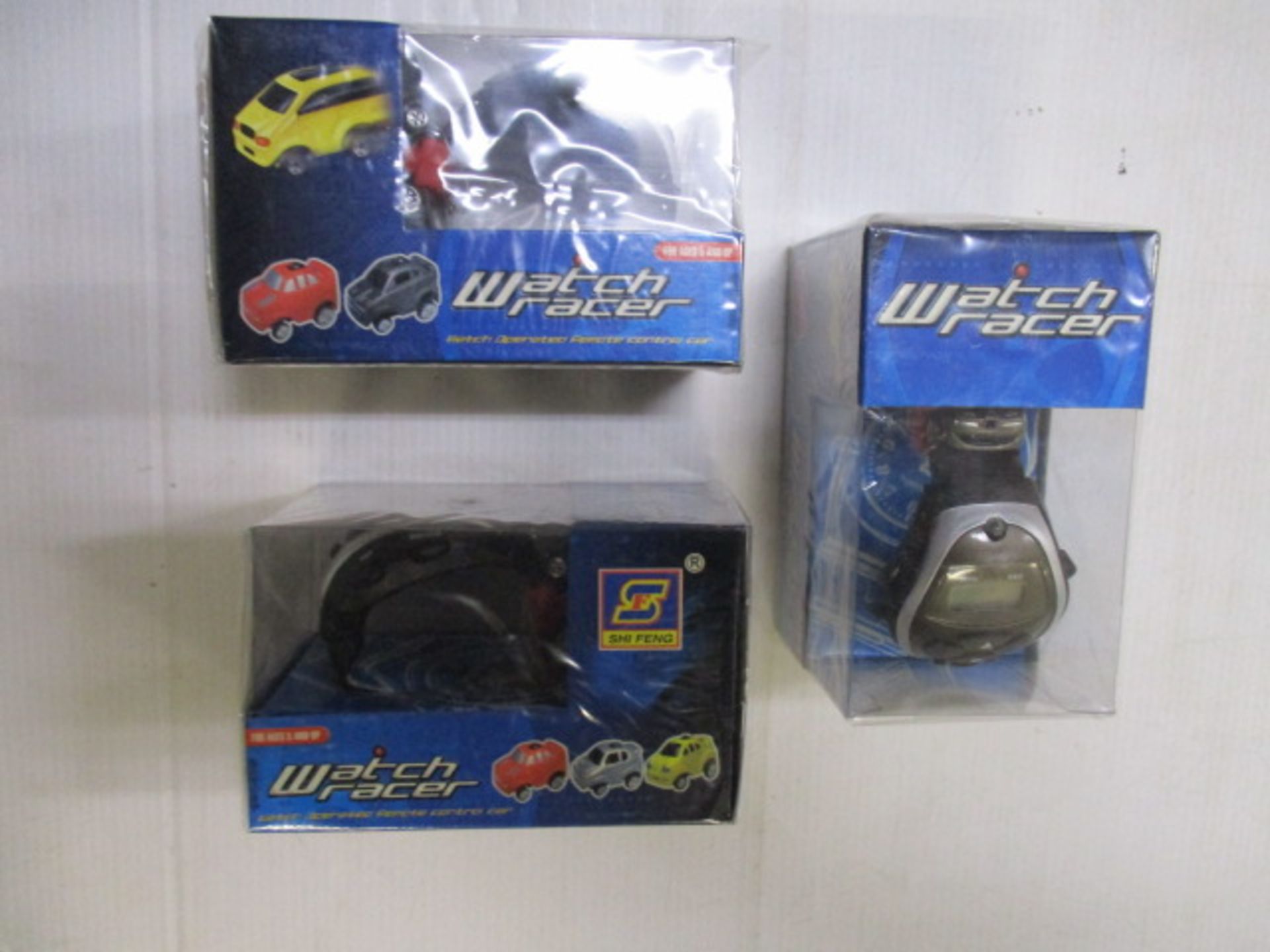 New and sealed Remote control watch racer 3pcs in lot assorted colours