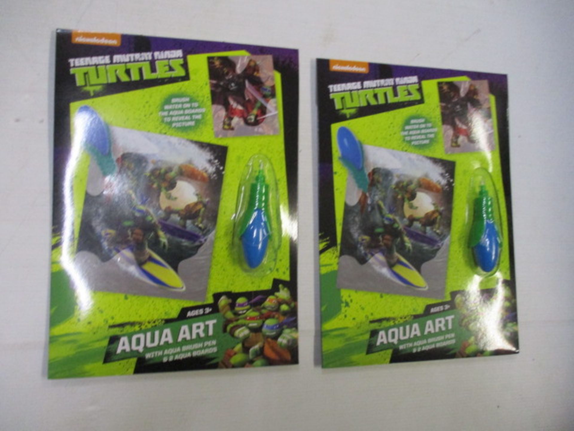 New and sealed Teenage ninja mutant turtles aqua art set 2pcs in lot