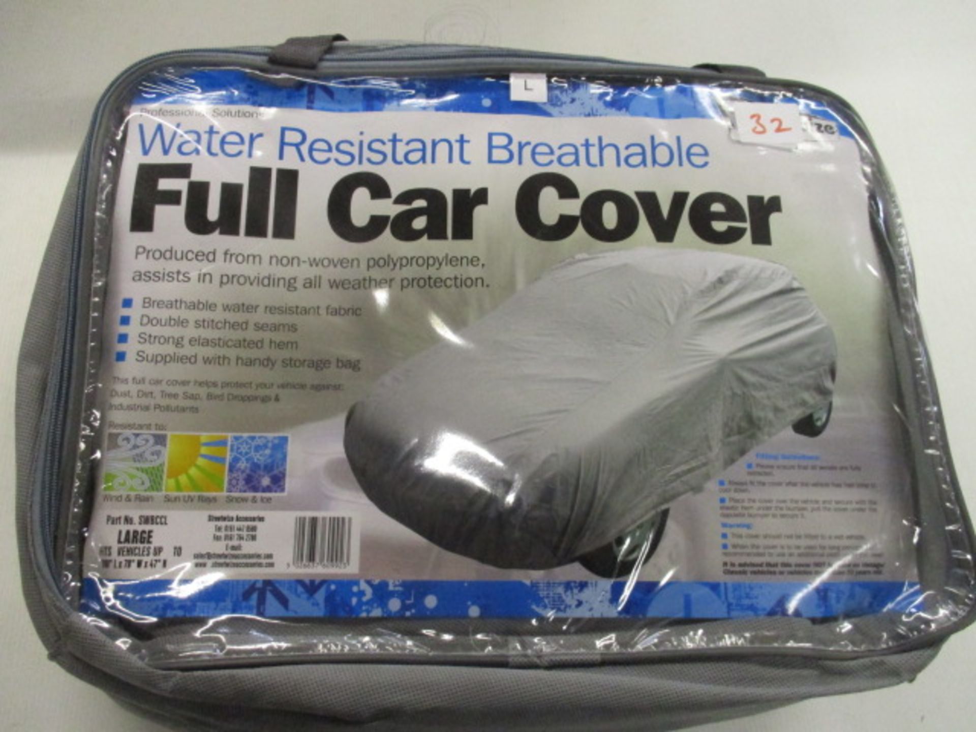 Unopened unused large size full car cover