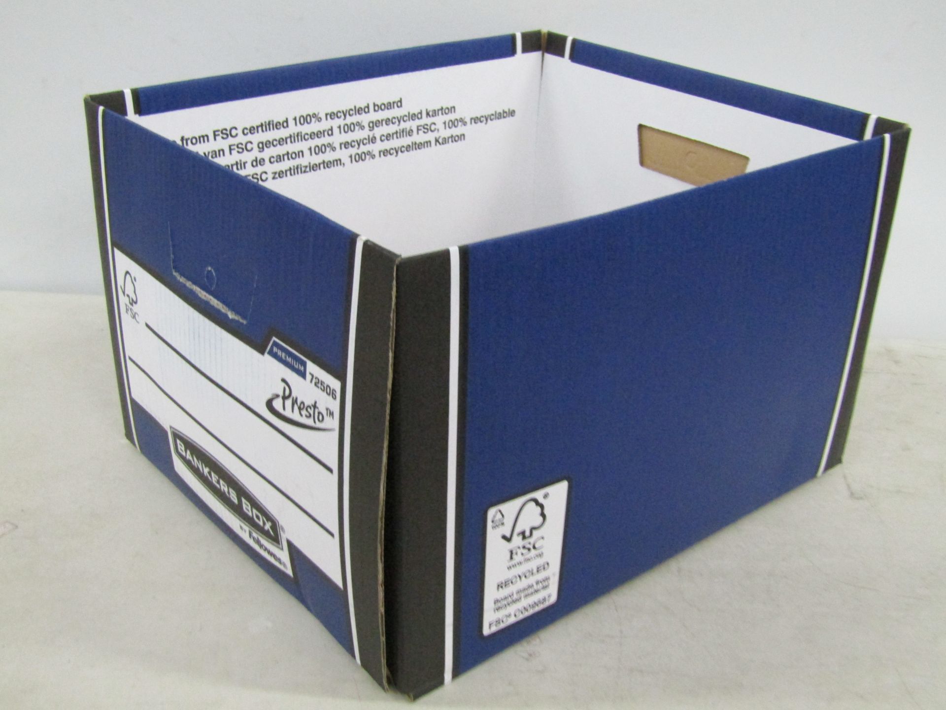 Bankers box by Fellowes 10x blue BB premium storage box 10pk.