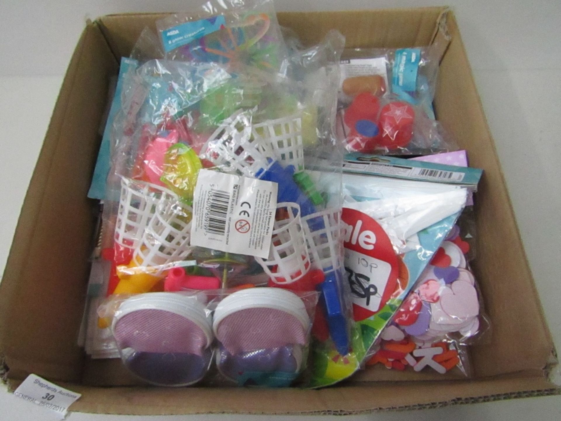 box containing various children's party designs, see picture for design.