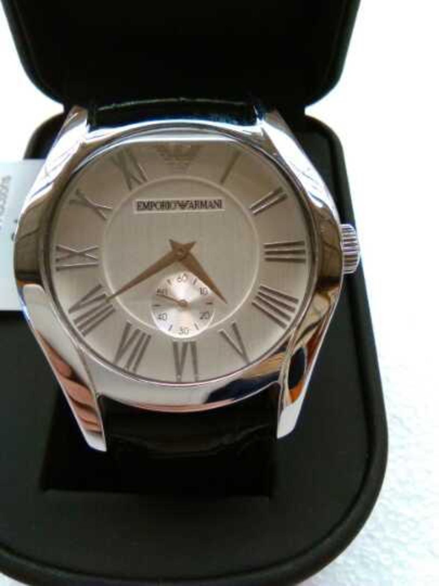 Emporio Armani AR6075 watch, new and ticking in presentation box.