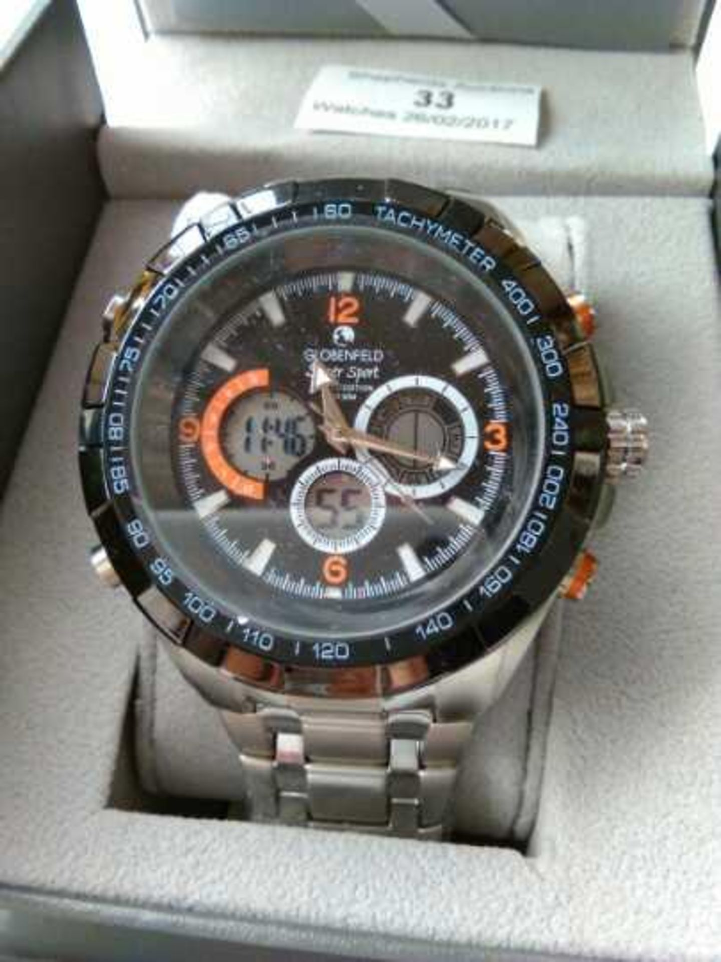 Globenfeld 9101 Super Sport Limited Edition WR30M Watch. New In Presentation Box.