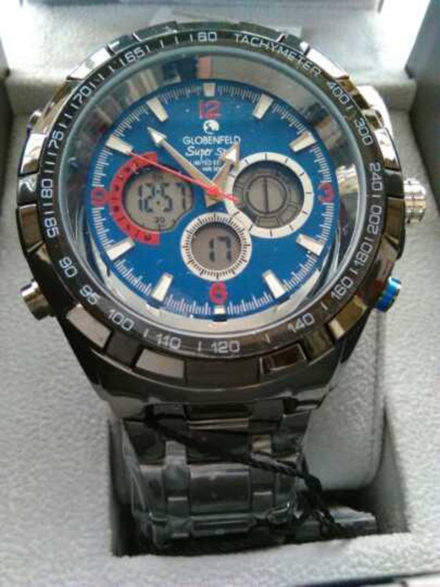 Globenfeld 9101 Super Sport Limited Edition WR30M Watch. New In Presentation Box.