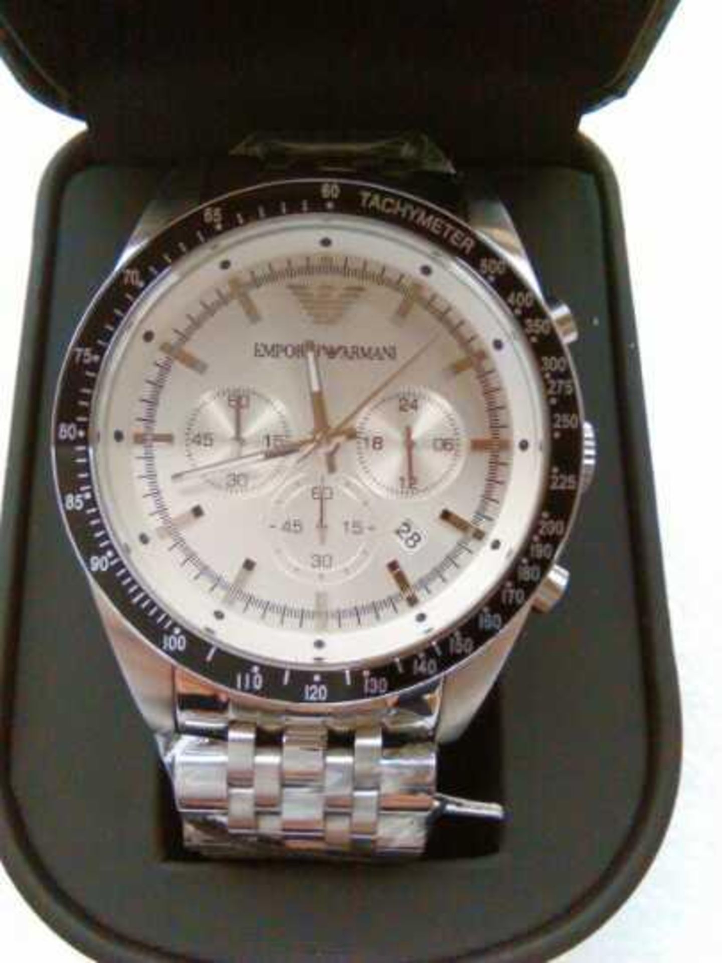 Emporio Armani AR6073 watch, new and ticking in presentation box.