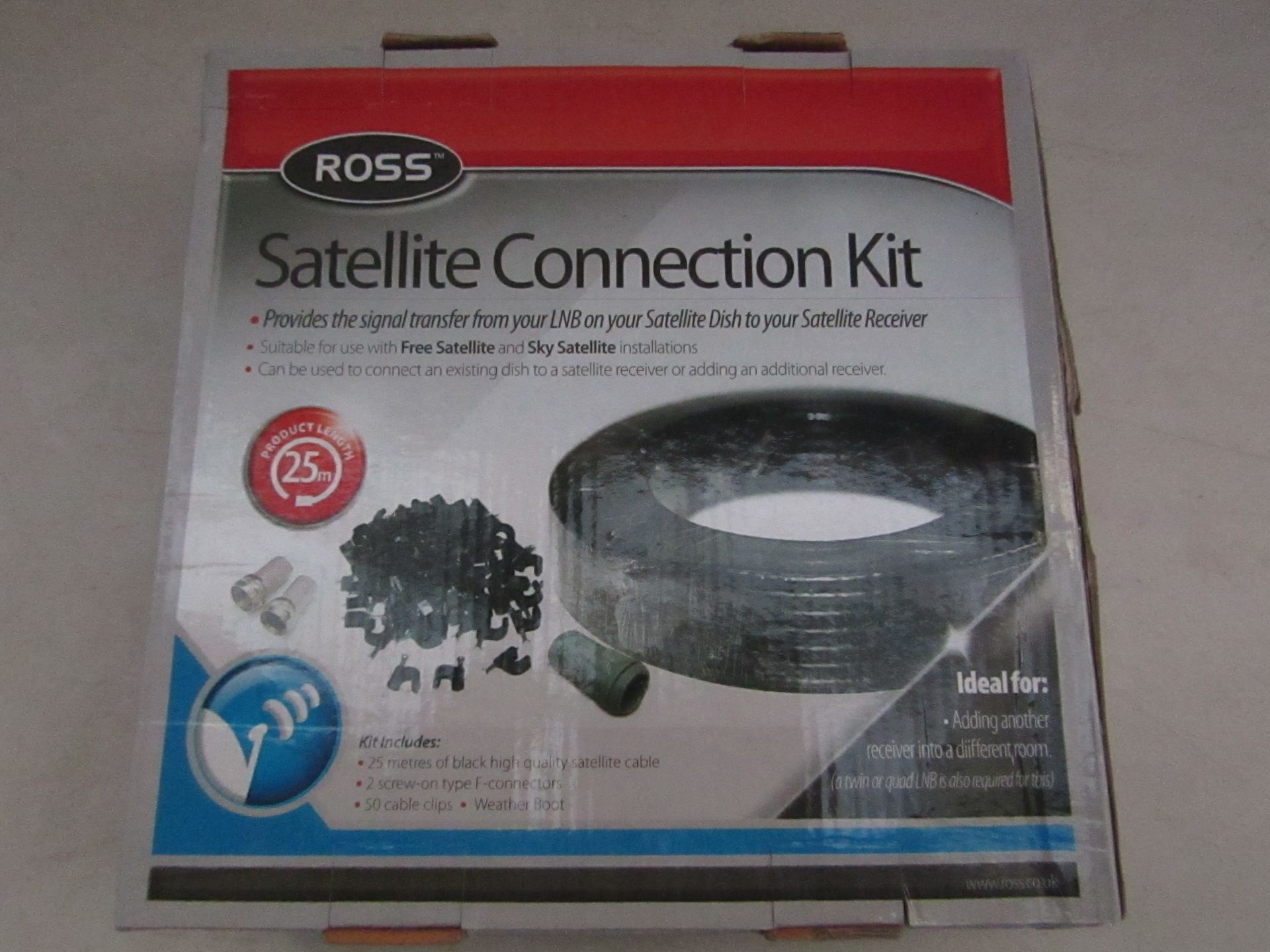 Ross satellite connection kit, new and boxed.