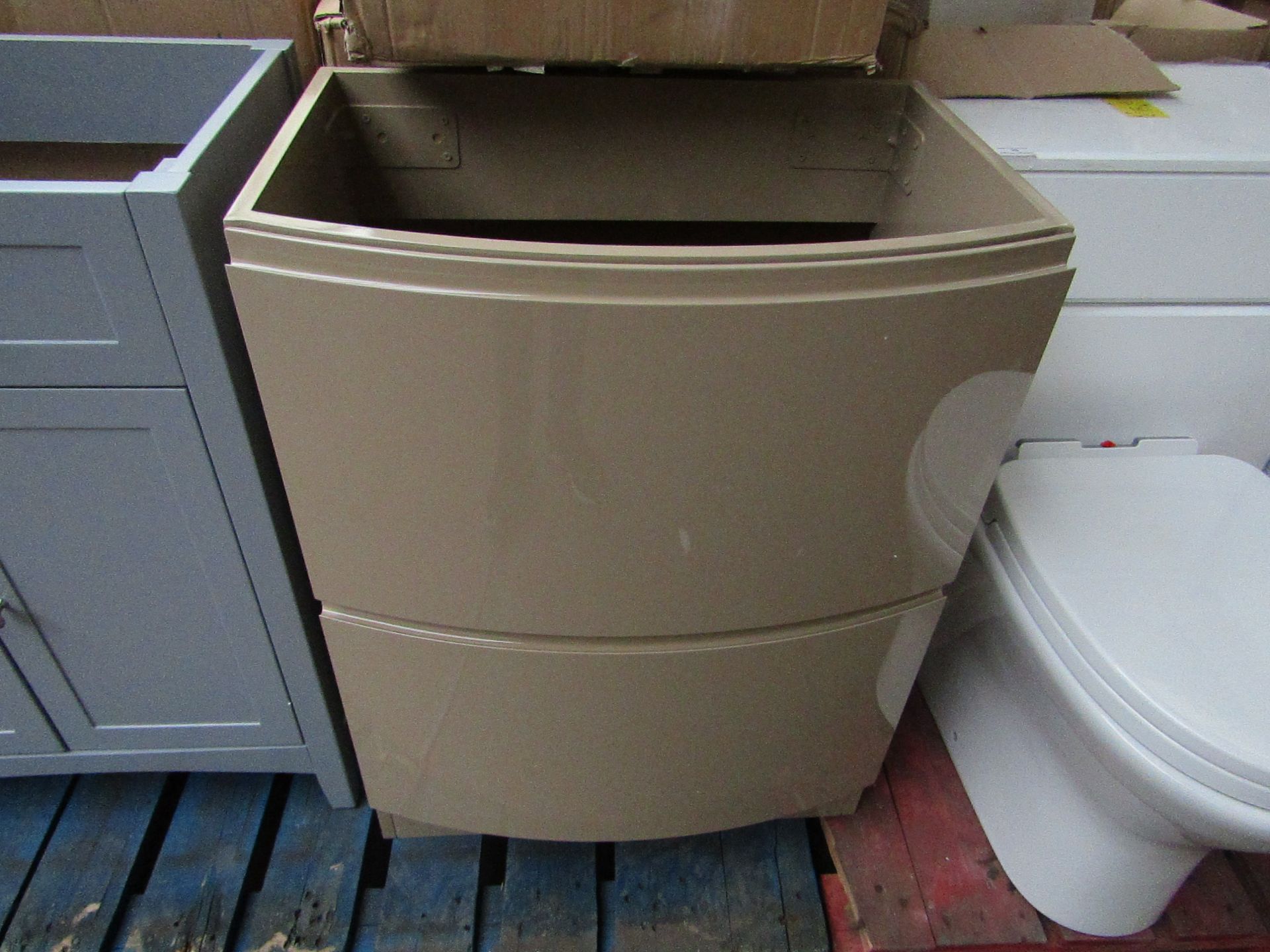 Victoria Plumb Kimberly 600 Floor Standing Basin Unit, 2 Draw - Mocha. New & Boxed.