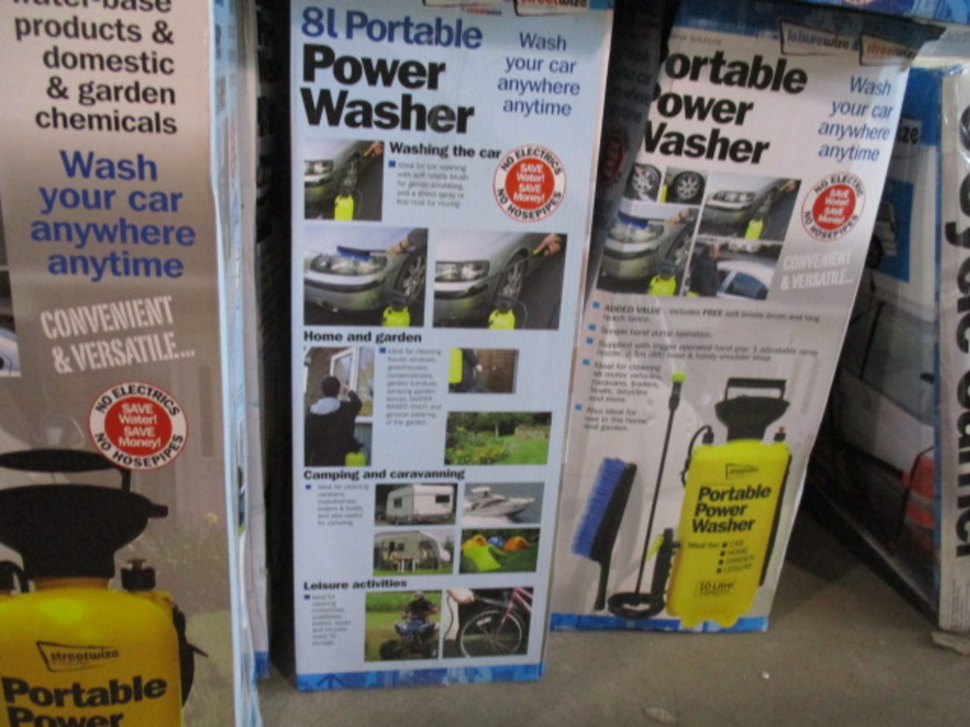 Portawash wash system boxed rrp £19.99 . Will be selected at random from stock 8l or 10l - Lot is