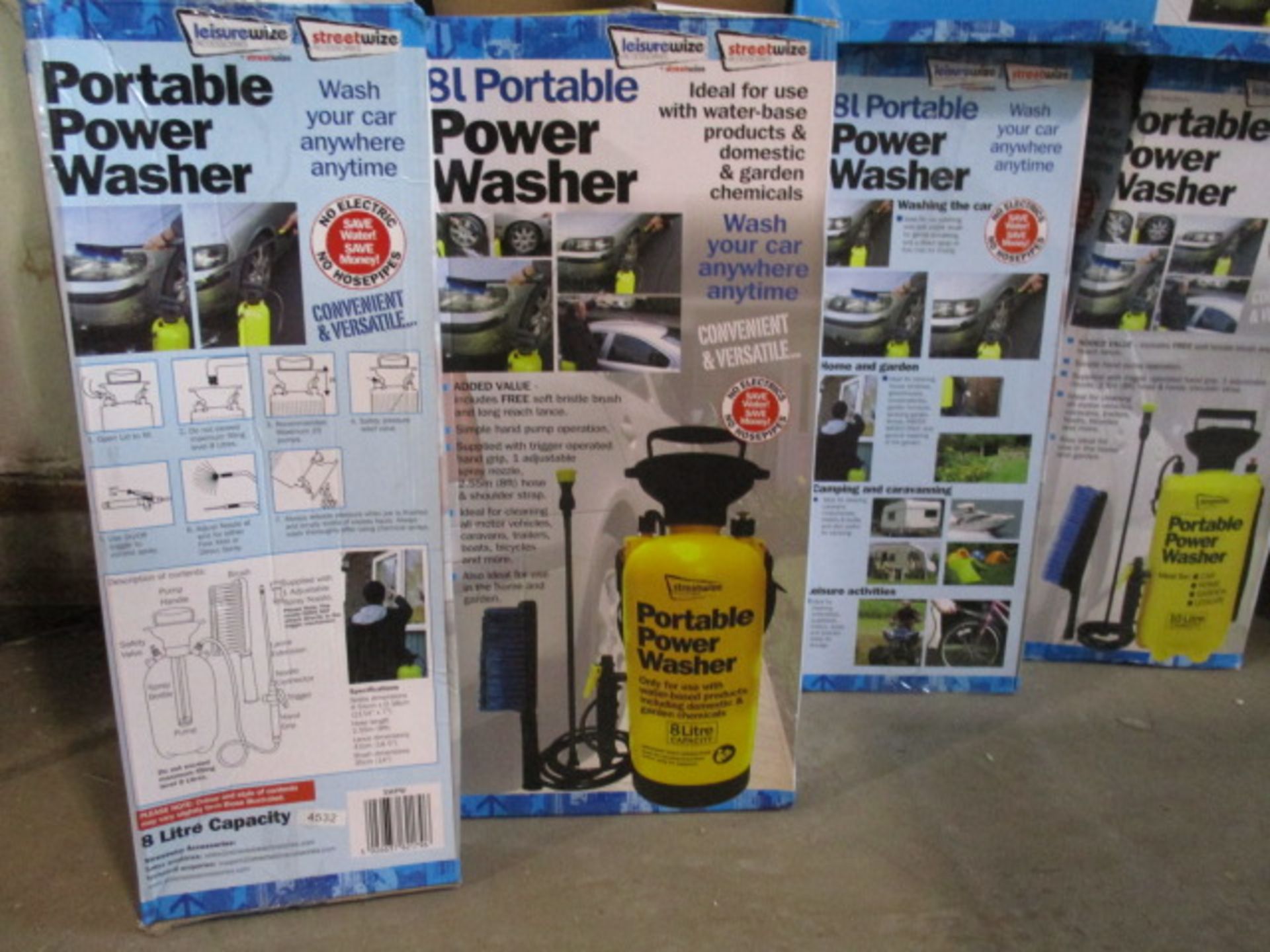 Portawash wash system boxed rrp £19.99 . Will be selected at random from stock 8l or 10l - Lot is