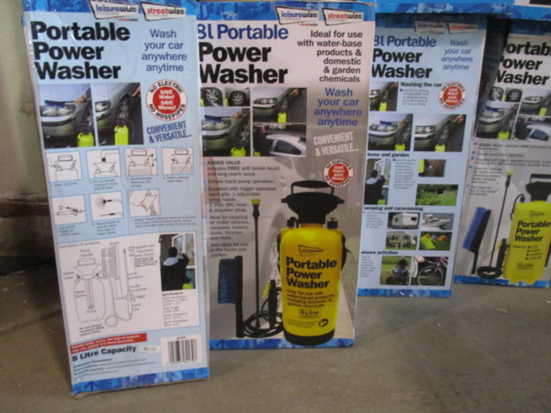 Portawash wash system boxed rrp £19.99 . Will be selected at random from stock 8l or 10l - Lot is