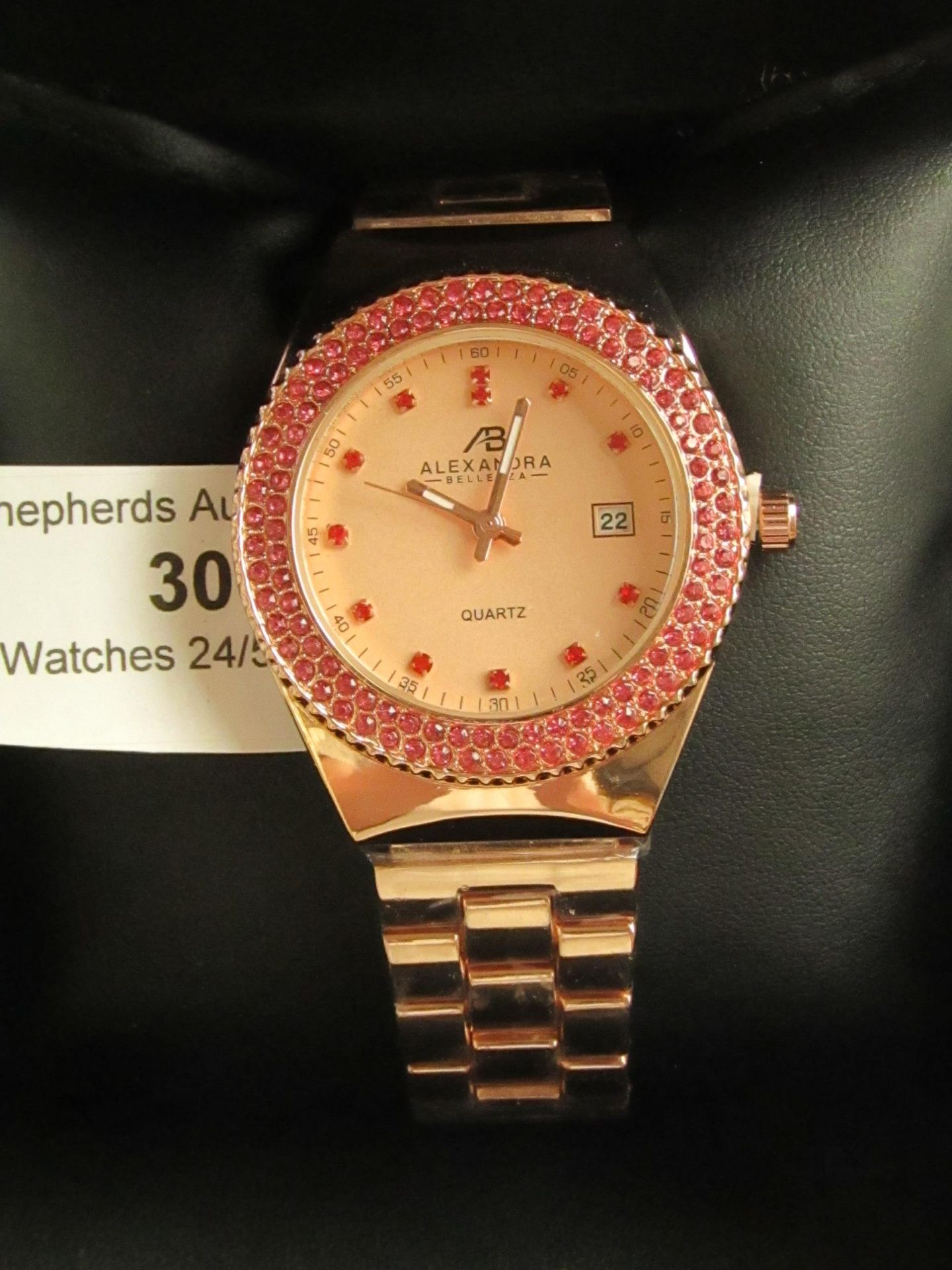 Alexandra Bellezza Quartz Watch - Rose Gold Coloured. New with box.