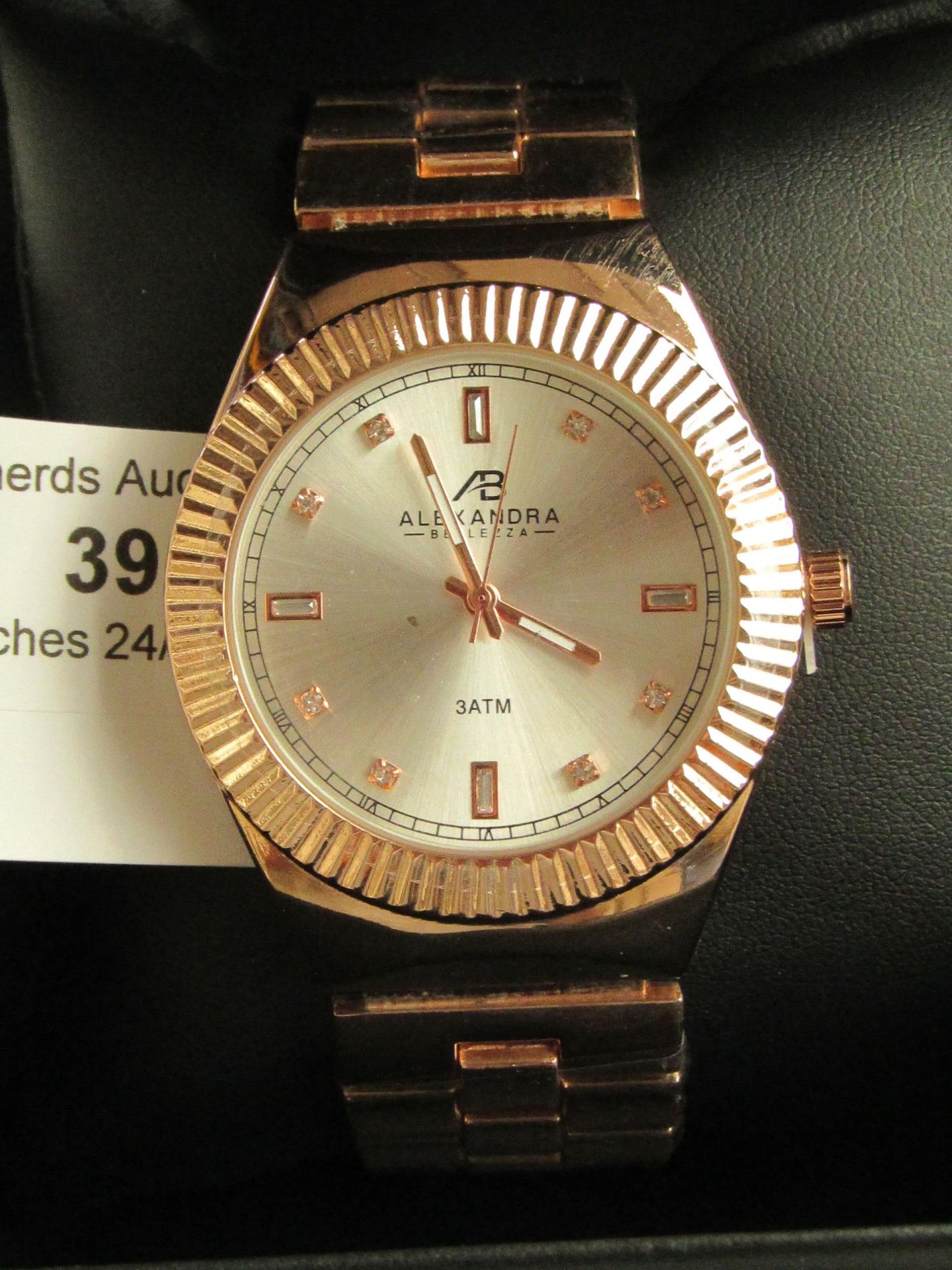 Alexandra Bellezza 3ATM Watch - Rose Gold Coloured. New with box.
