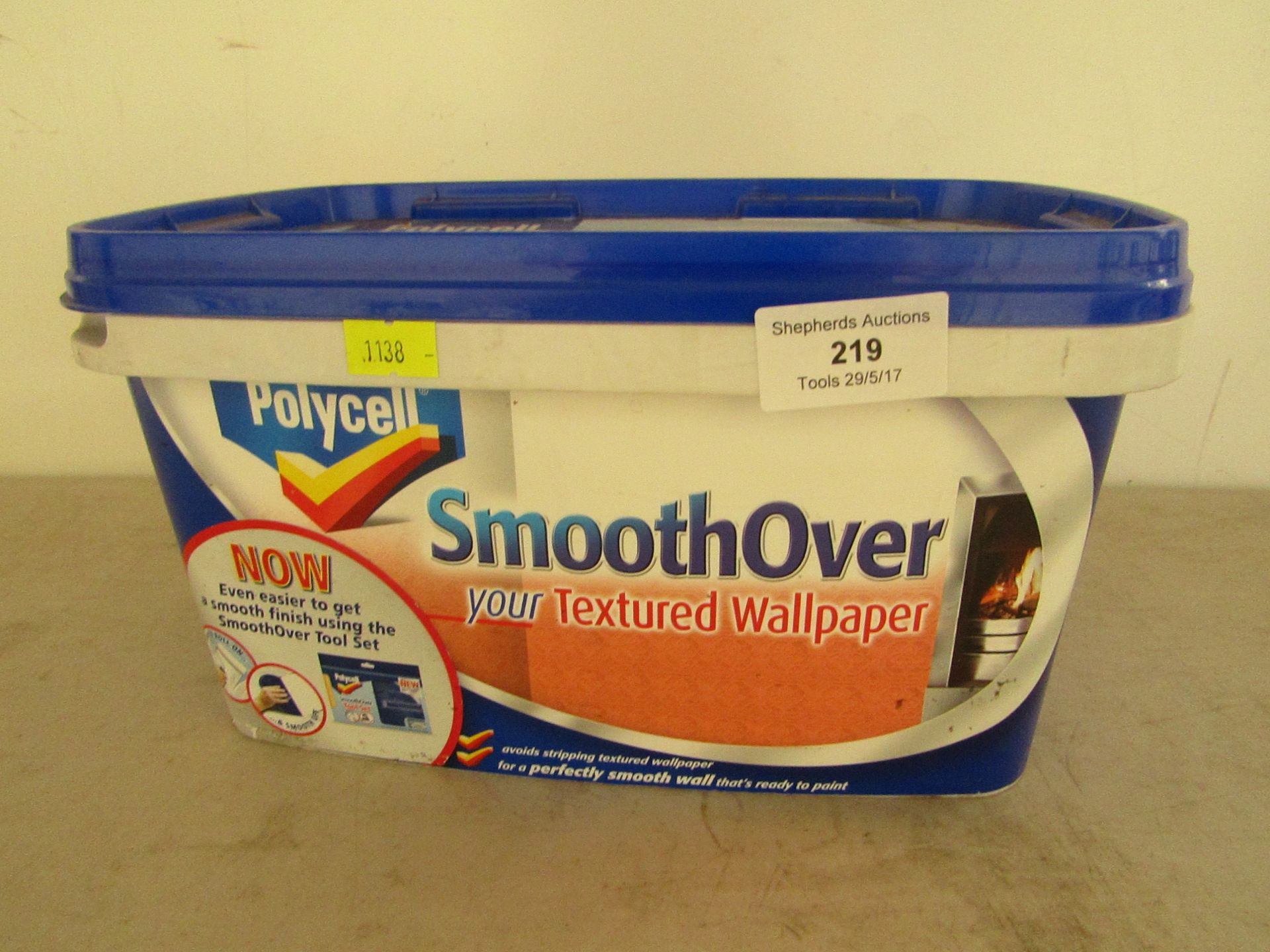 Polycell 5L tub of smoothOver.