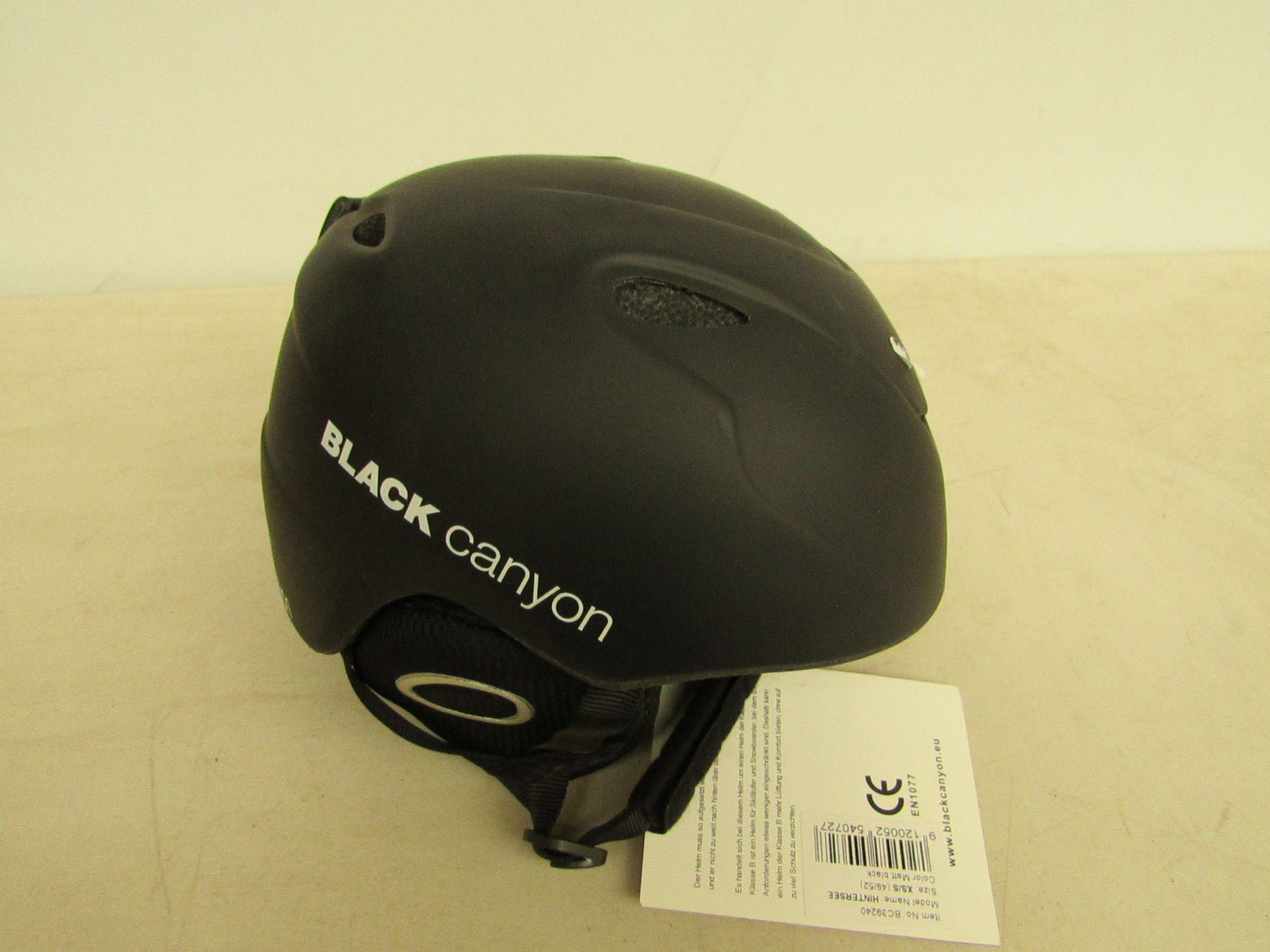 Black Canyon Hintersee childrens ski helmet size XS/S, new with tags.