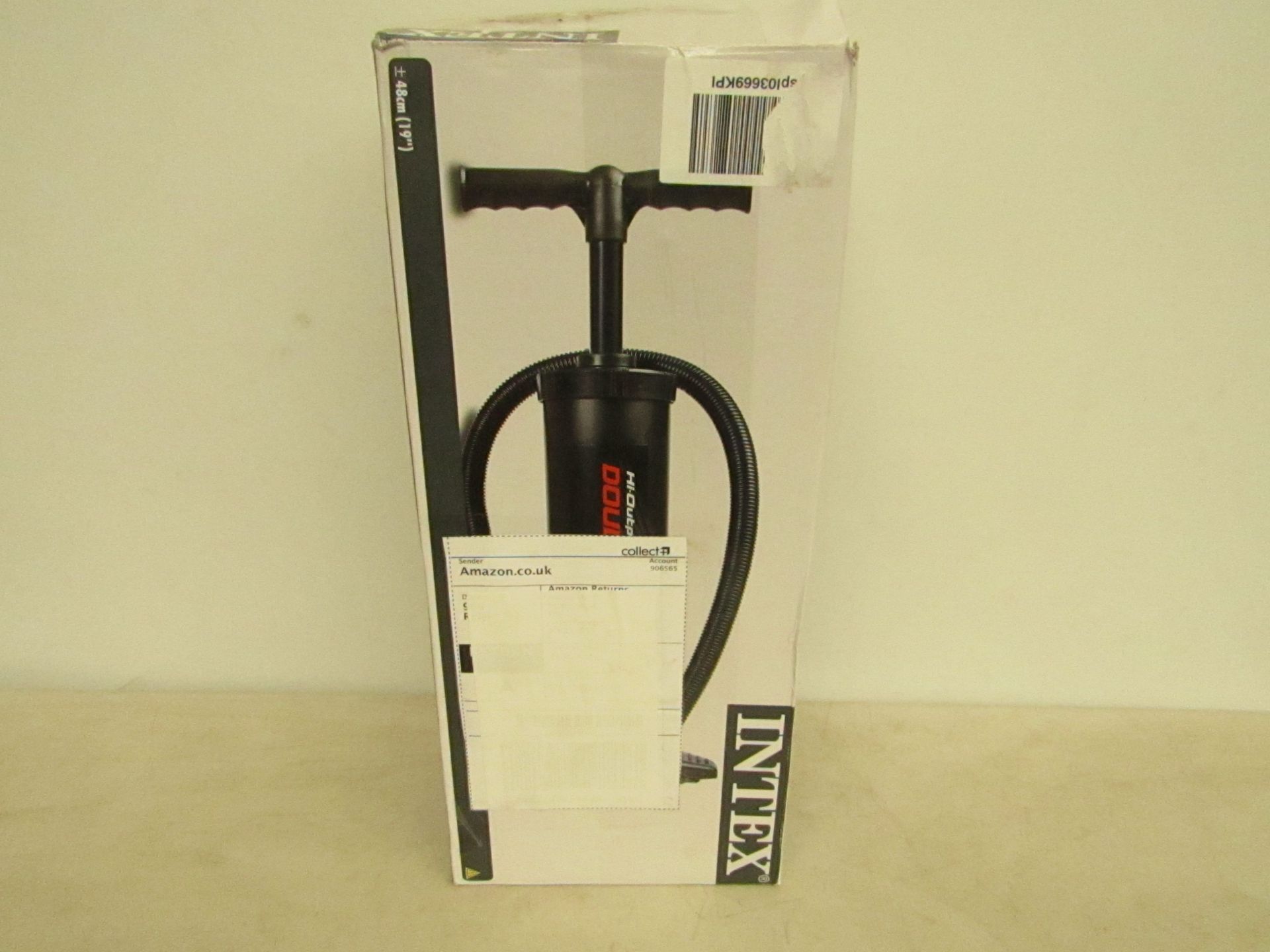 Intex double hand pump, new and boxed.