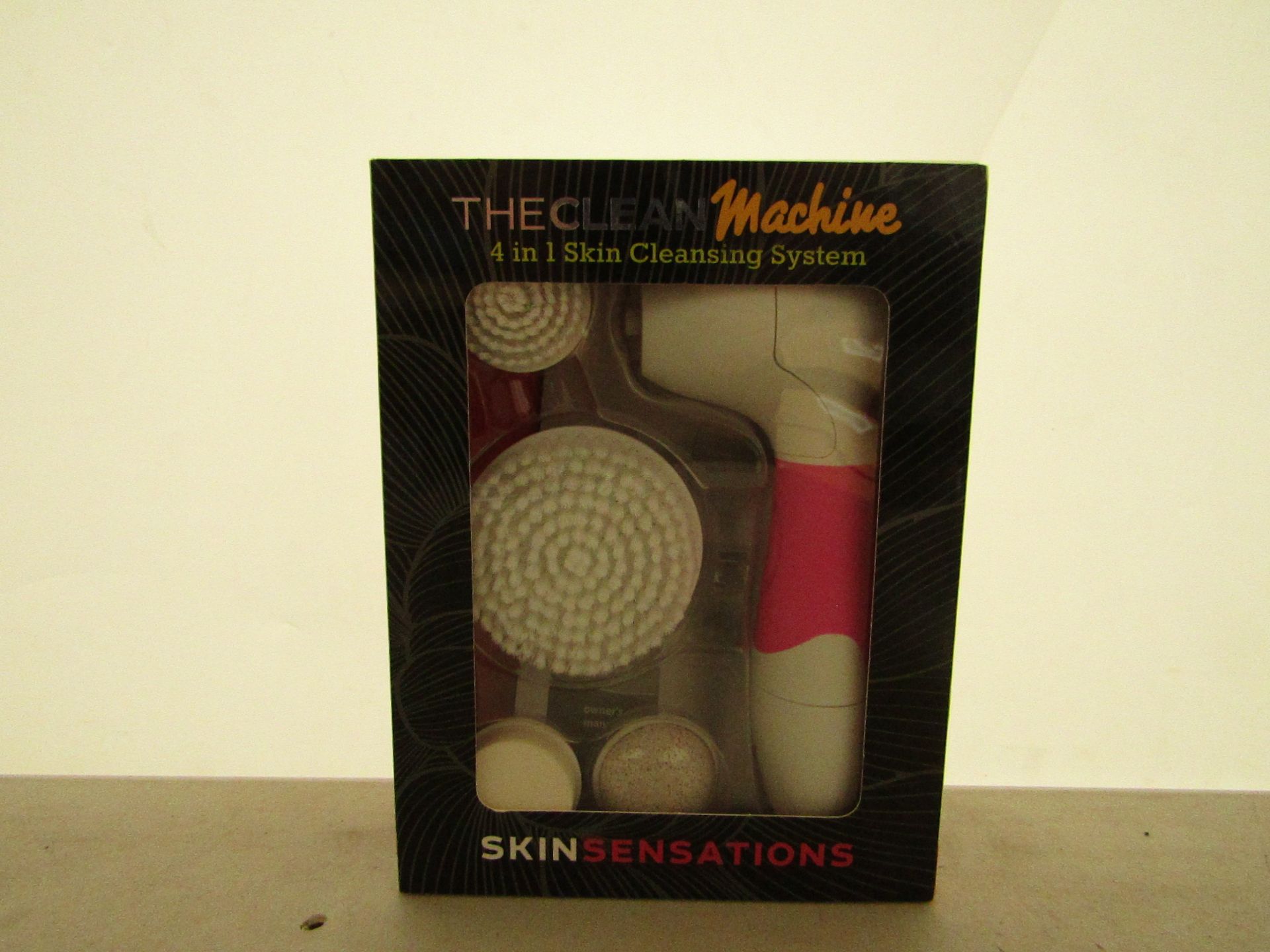 The clean machine skin sensations 4 in 1 skin cleansing system, new and boxed.