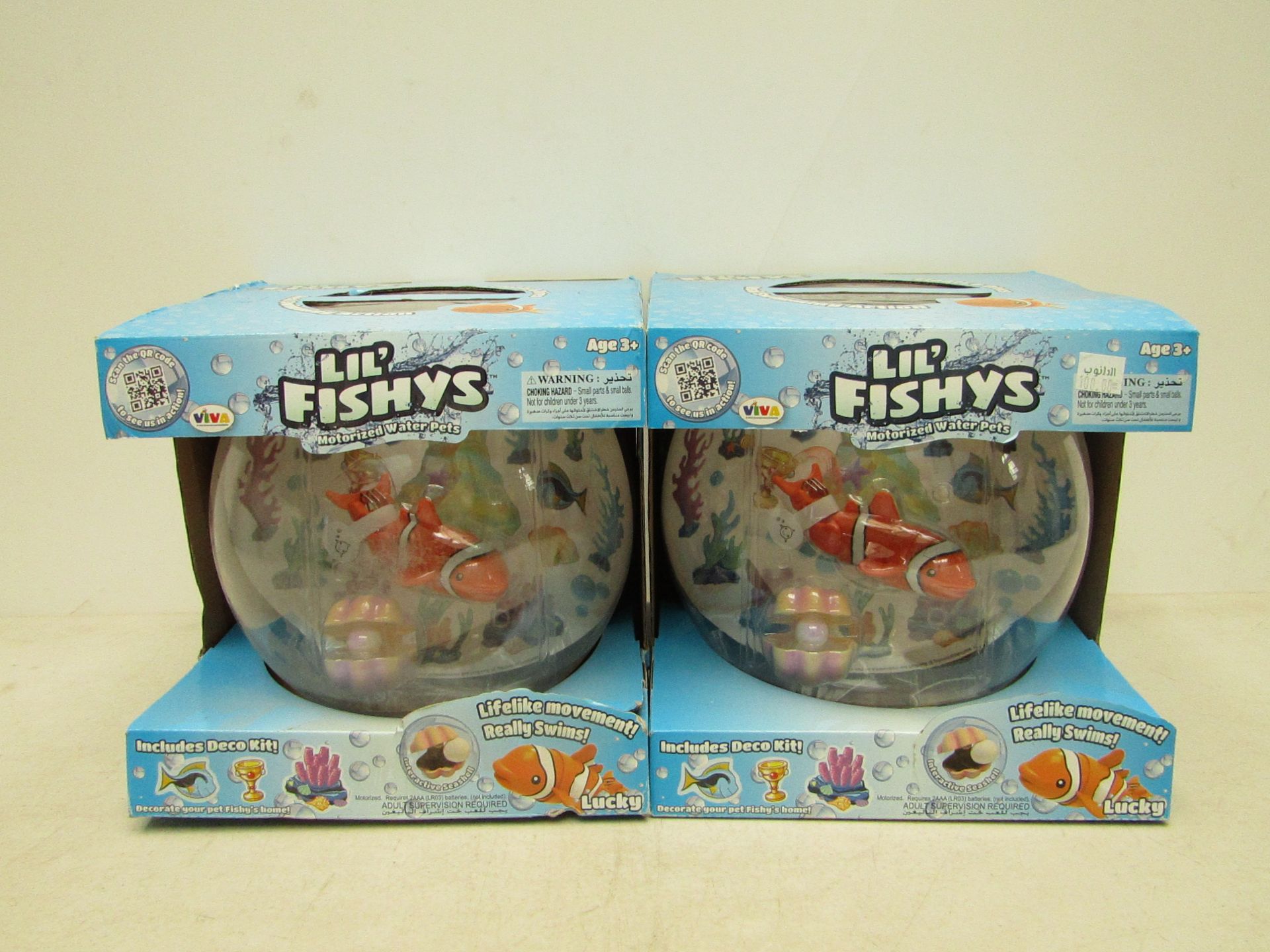 2x Lil' Fishys motorised water pets Lucky, new and boxed. RRP £60 each at Lil' Fishy. https://www.