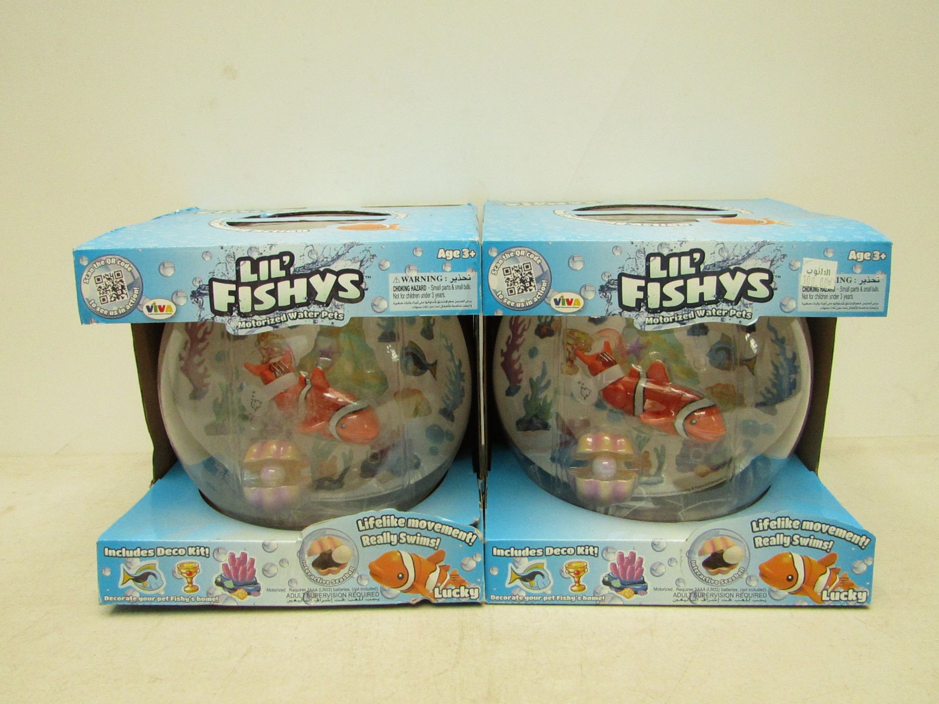 2x Lil' Fishys motorised water pets Lucky, new and boxed. RRP £60 each at Lil' Fishy. https://www.