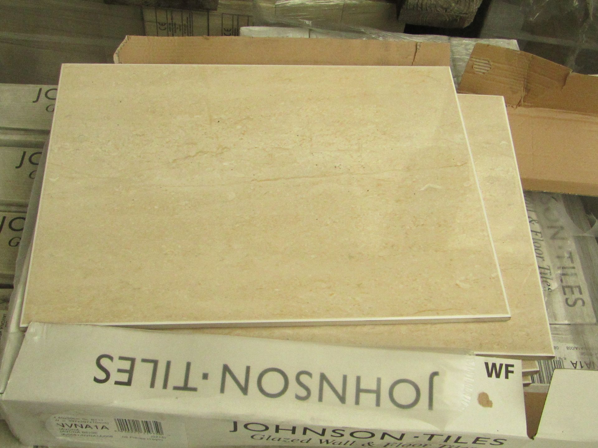 48x Packs of 8 Johnsons Tiles Beige Javona (NVNA1A008) 400 x 300mm Glazed Wall and Floor Tiles.