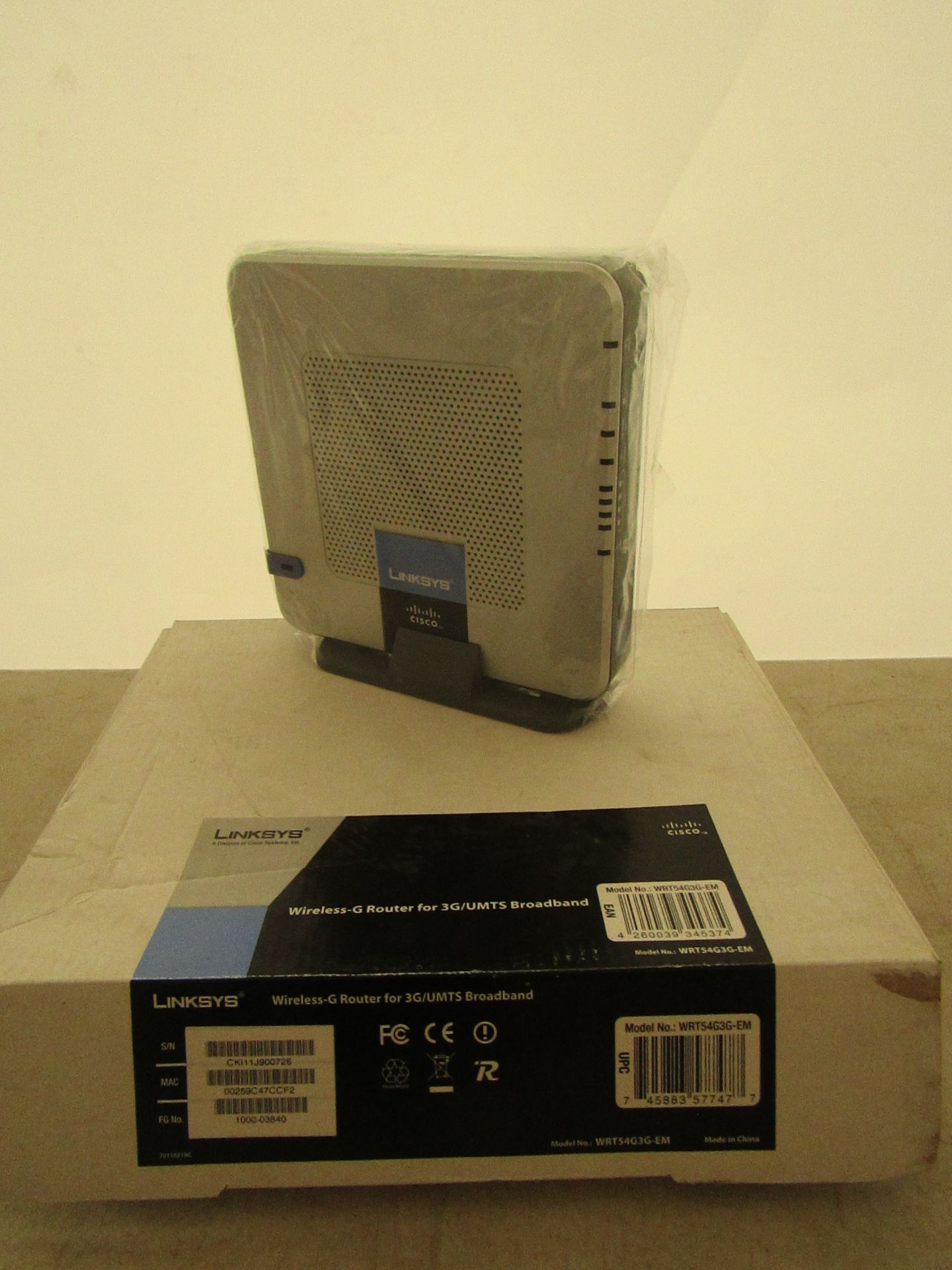 Linksys WRT54G3G-EM wireless-G UMTS router