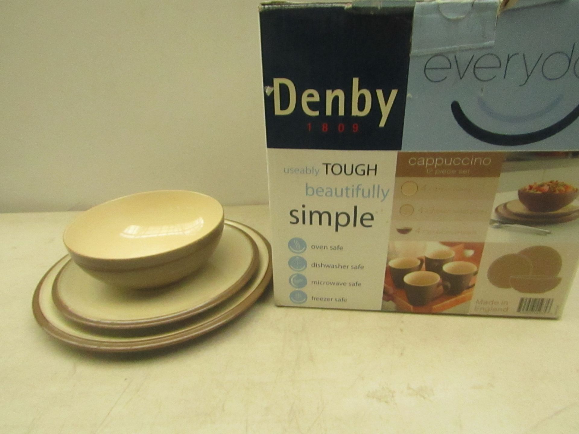 Denby 12 piece cappuccino set, complete and boxed.