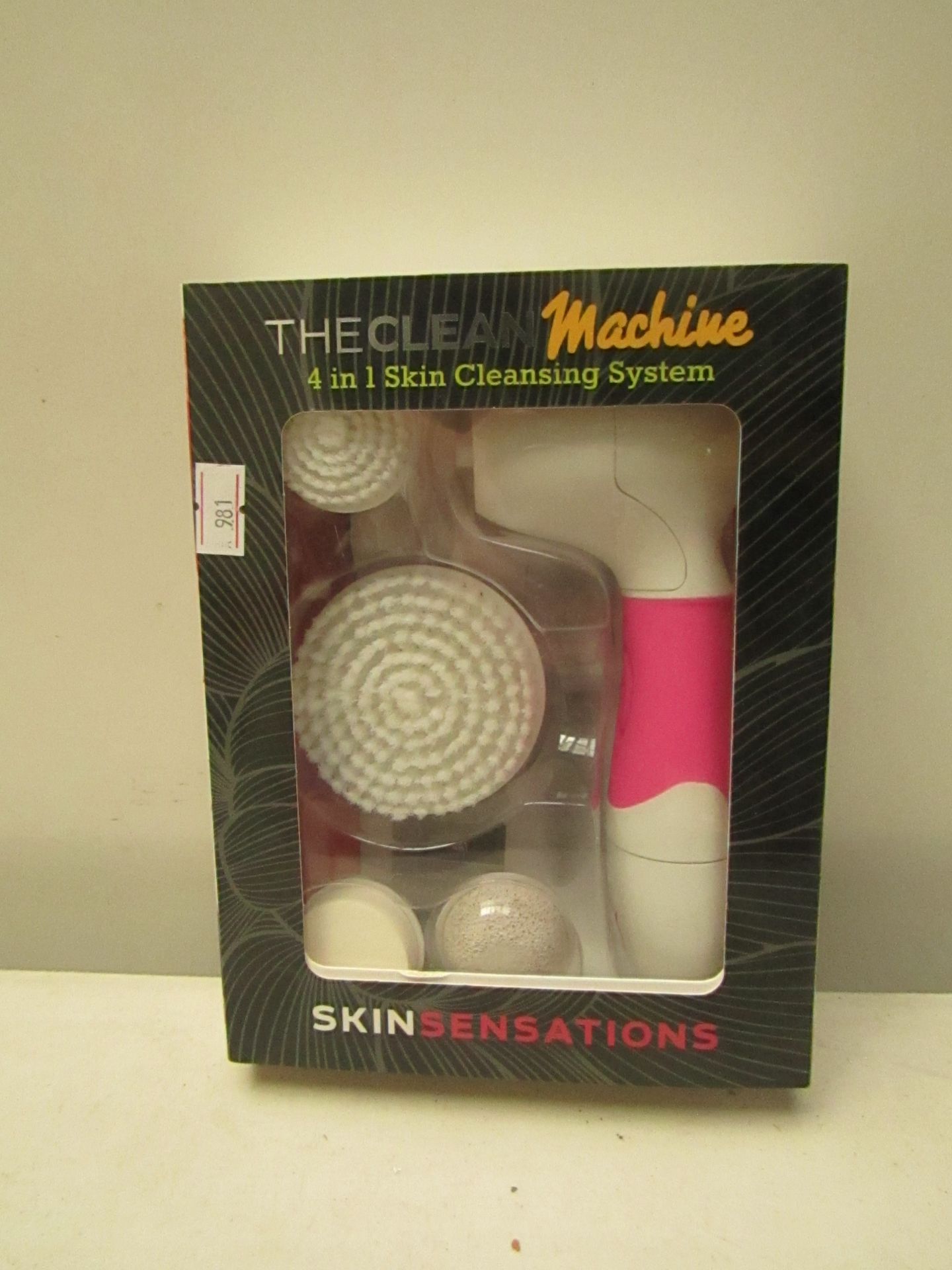 The clean machine skin sensations 4 in 1 skin cleansing system, new and boxed.