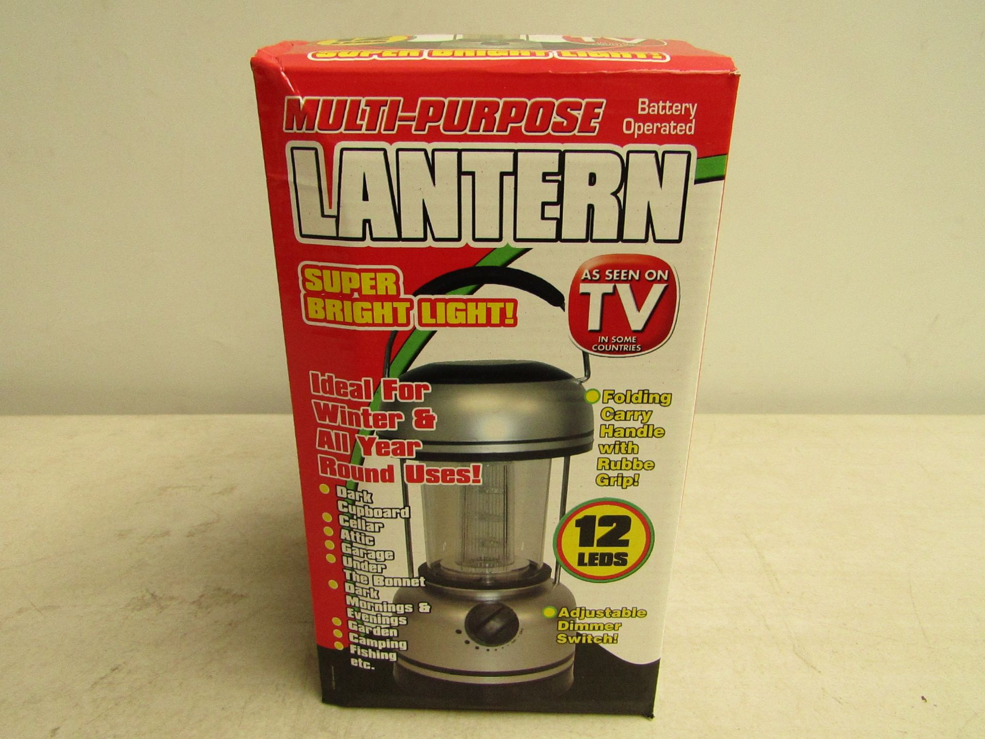 Multi purpose lantern, boxed.