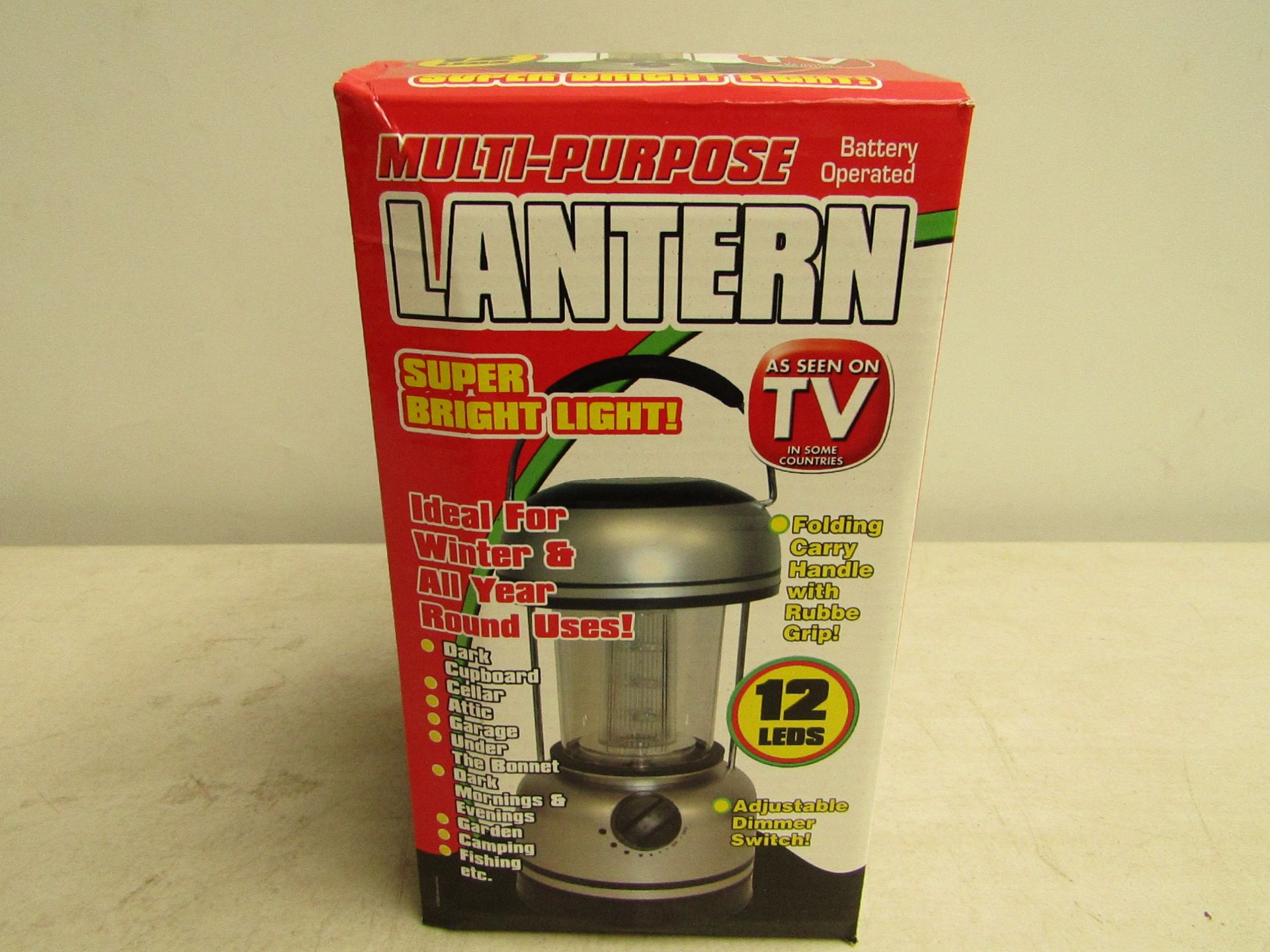 Multi purpose lantern, boxed.