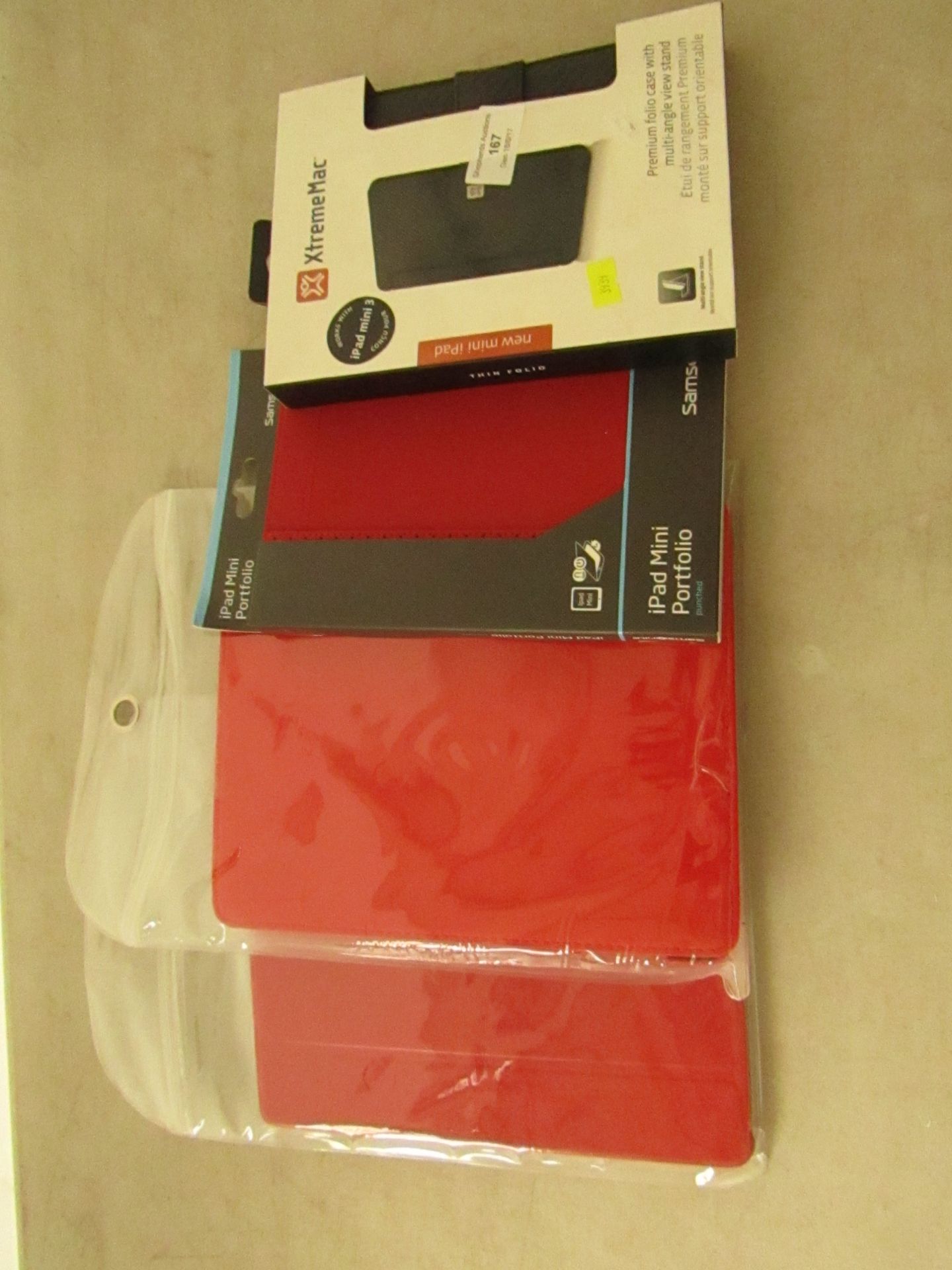 4x Various tablet cases. All new in packaging.