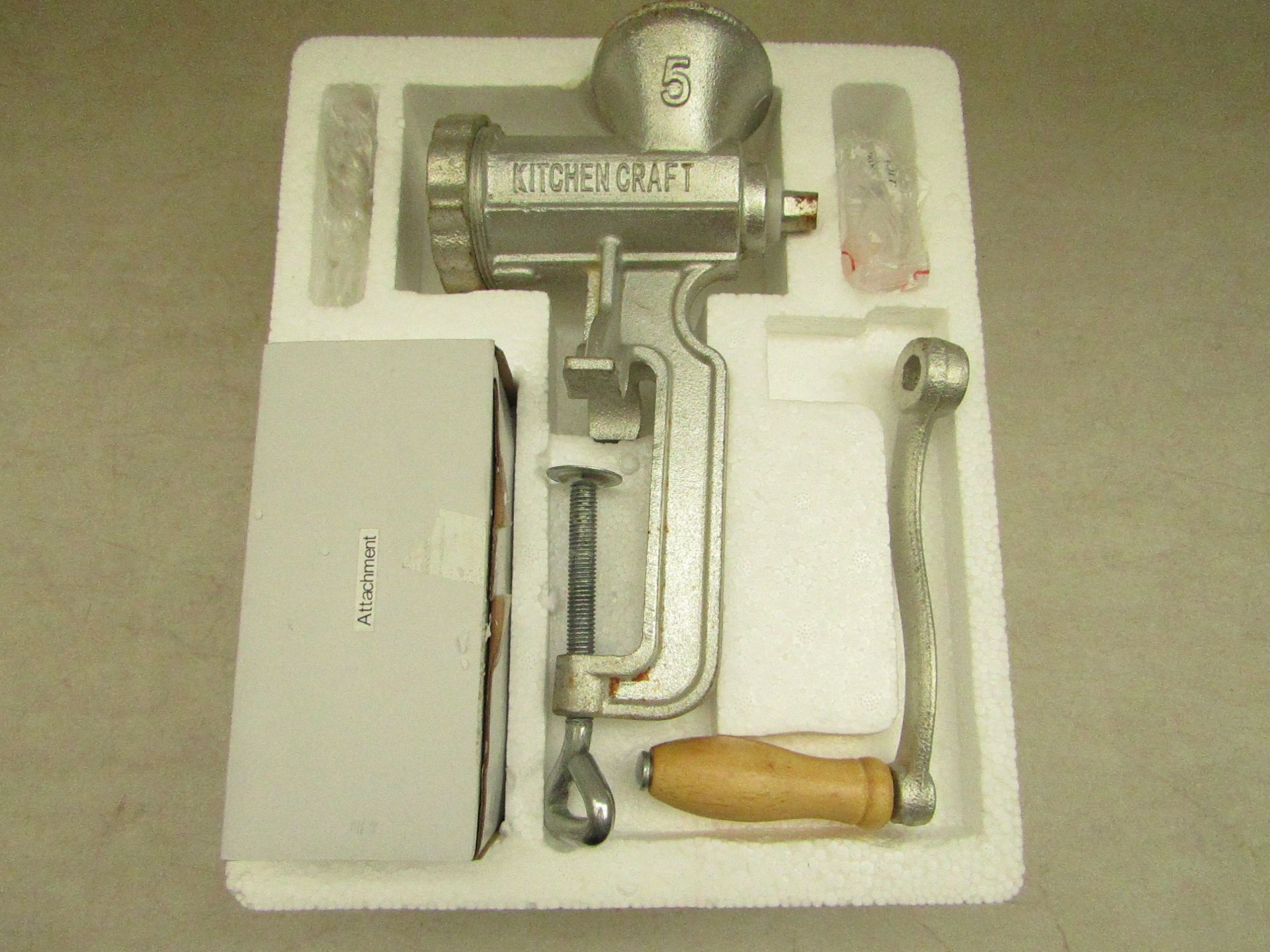 Cast Iron Manual Mincer, boxed
