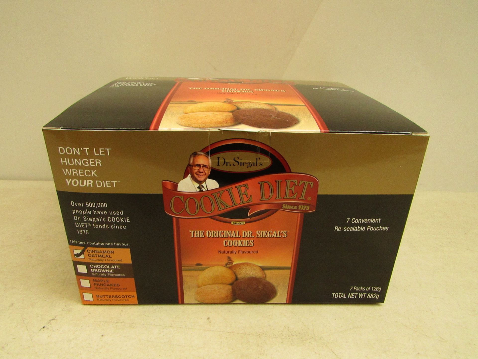 Dr Siegal's cookie diet maple pancakes, new and packaged. B.B 12th April 2017.