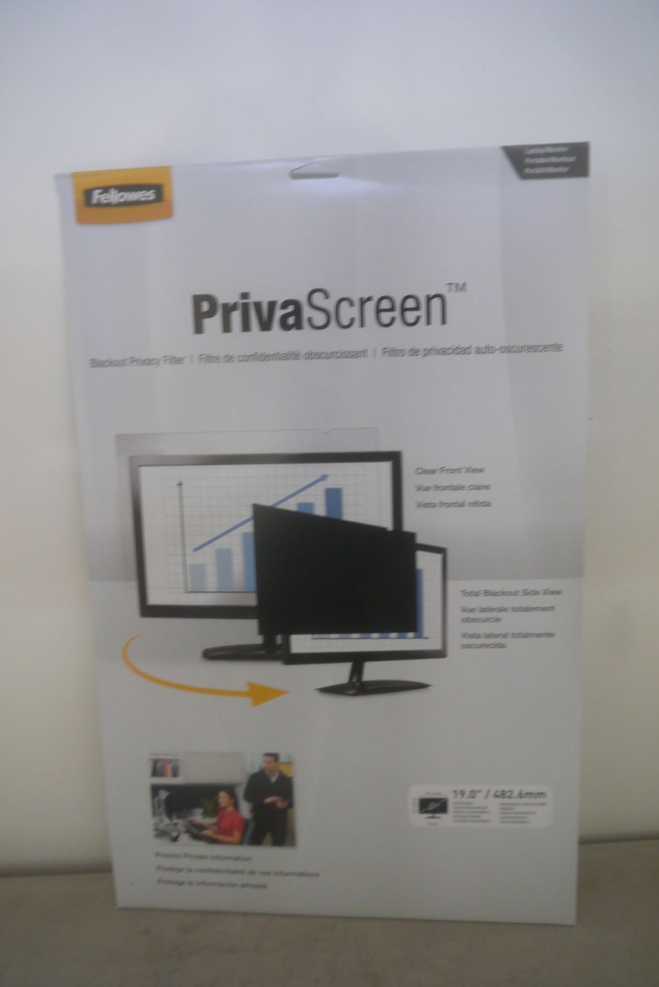 Priva 19" privacy filter for PC monitor/laptop, brand new and boxed. RRP £64.99