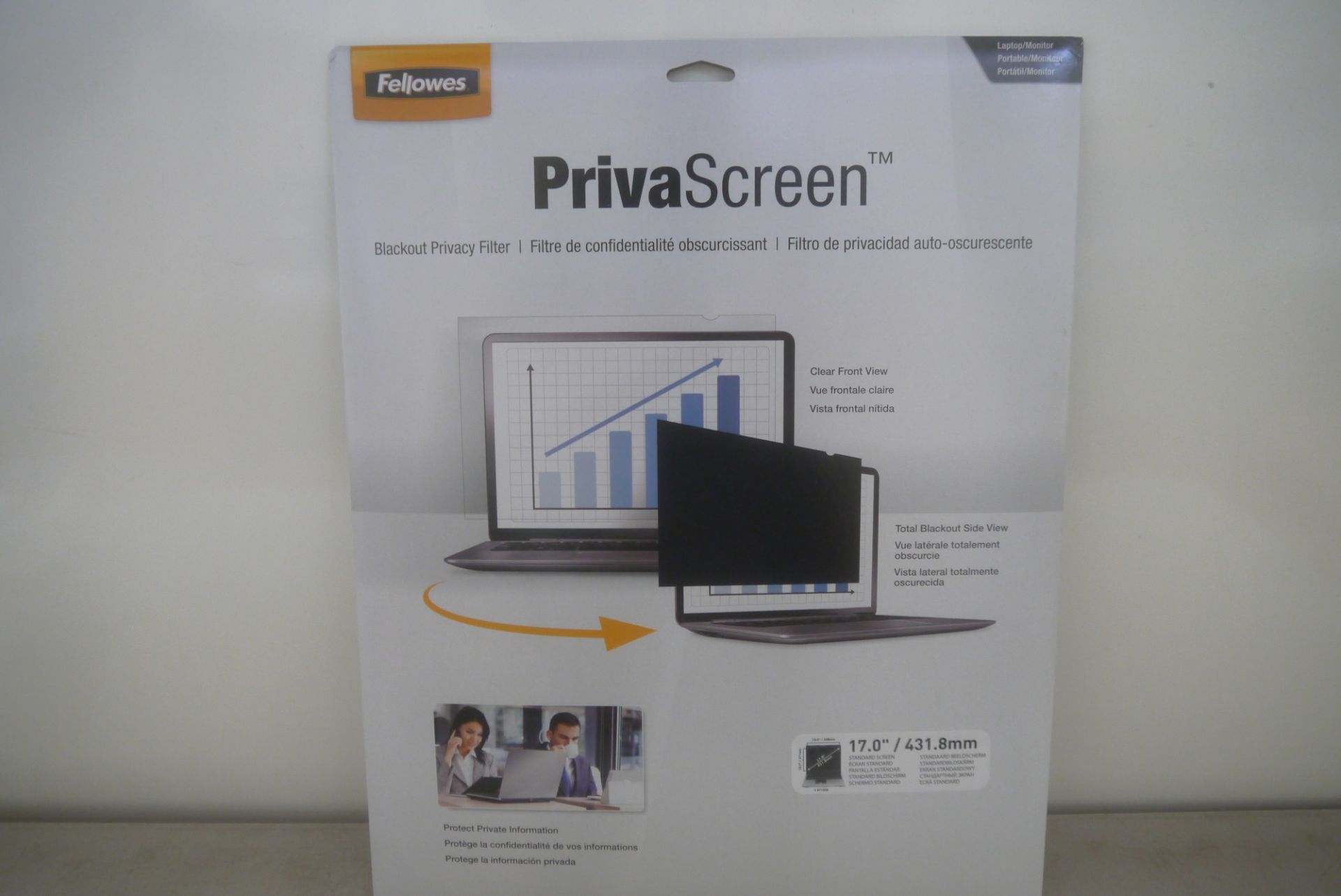 Priva 17" privacy filter for PC monitor/laptop, brand new and boxed. RRP £49.99