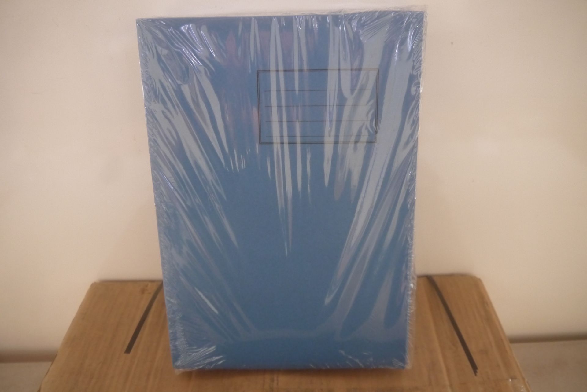 100x A4 24P plain light blue exercise books, brand new and boxed. RRP £35.09