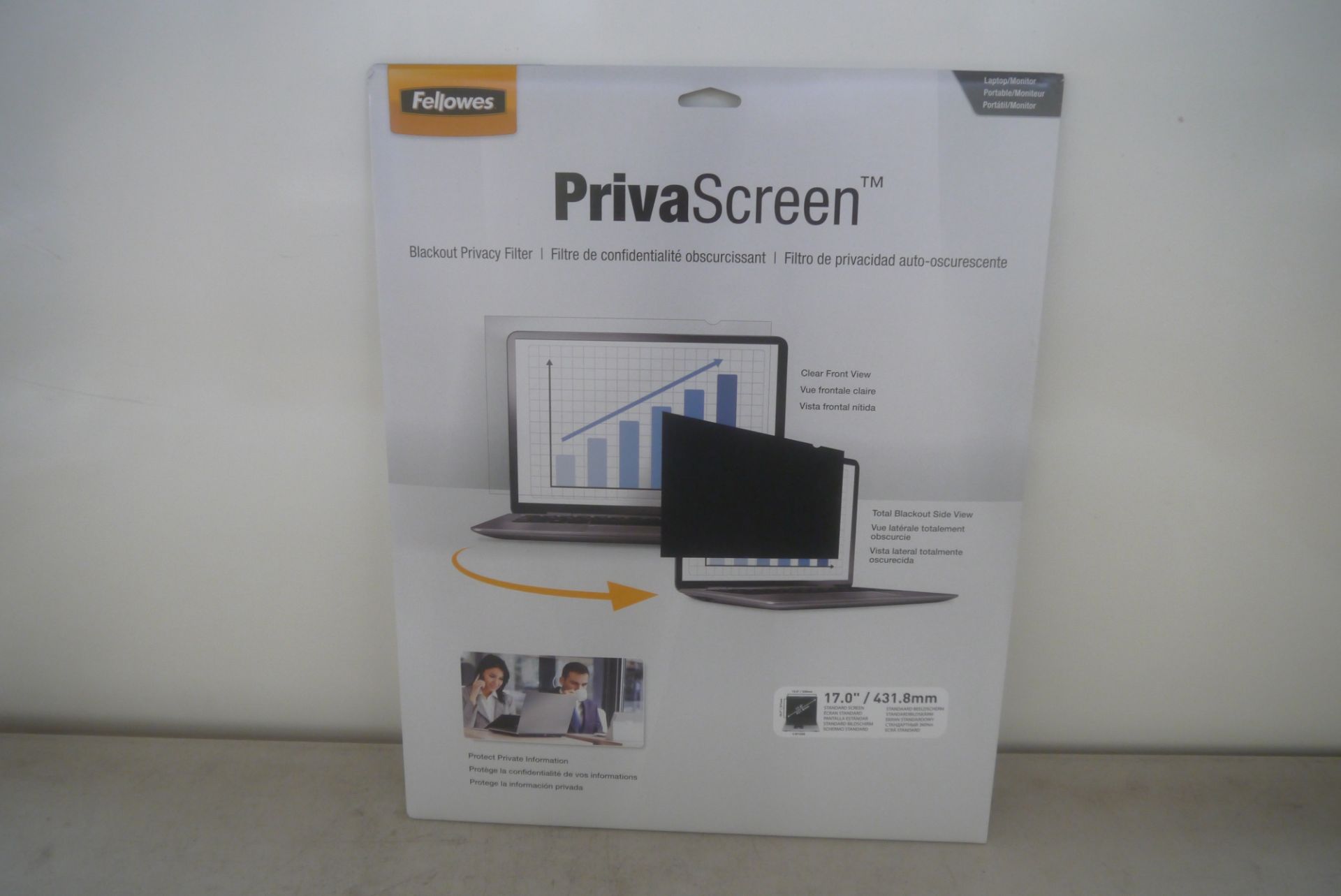 Priva 17" privacy filter for PC monitor/laptop, brand new and boxed. RRP £49.99
